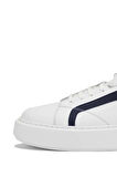 Tamer Tanca Erkek Hakiki Deri Beyaz Sneakers & Spor Ayakkabı 987 098 ERK AYK Y24 BEYAZ/LACI