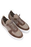 Tamer Tanca Erkek Deri & Tekstil Vizon Sneakers & Spor Ayakkabı 698 1094-3 ERK AYK Y24 VIZON TRK