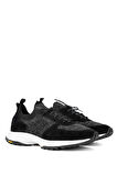 Tamer Tanca Erkek Deri & Tekstil Siyah Sneakers & Spor Ayakkabı 698 1090-2 ERK AYK Y24 SIYAH TRK