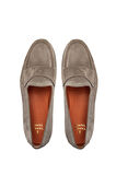 Tamer Tanca Erkek Hakiki Deri Bej Loafer Ayakkabı 1016 1455 ERK AYK Y24 BEJ SUET