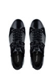 Tamer Tanca Erkek Hakiki Deri Sneakers & Spor Ayakkabı 352 20352 ERK AYK Y24 SIYAH ANL/SUET