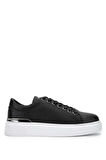 Tamer Tanca Erkek Hakiki Deri Siyah Sneakers & Spor Ayakkabı 352 20384 ERK AYK Y24 SIYAH BSK