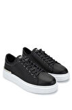 Tamer Tanca Erkek Hakiki Deri Siyah Sneakers & Spor Ayakkabı 352 20384 ERK AYK Y24 SIYAH BSK