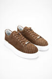Valmenti AlettaErkek Taba Süet Hakiki Deri Sneakers & Spor Ayakkabı 352 20235 ERK AYK Y24