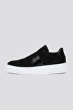 Valmenti EmmaErkek Siyah Süet Hakiki Deri Sneakers & Spor Ayakkabı 352 20074 ERK AYK Y24
