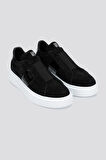 Valmenti EmmaErkek Siyah Süet Hakiki Deri Sneakers & Spor Ayakkabı 352 20074 ERK AYK Y24