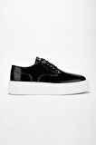 Valmenti AdenErkek Siyah Rugan Hakiki Deri Sneakers & Spor Ayakkabı 352 20421 ERK AYK Y24