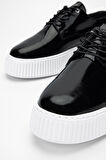 Valmenti AdenErkek Siyah Rugan Hakiki Deri Sneakers & Spor Ayakkabı 352 20421 ERK AYK Y24