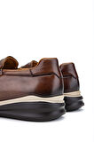 Tamer Tanca Erkek Hakiki Deri Kahverengi Sneakers & Spor Ayakkabı 383 5910 ERK AYK Y24 KAHVE SLVR