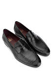 Tamer Tanca Erkek Hakiki Deri Siyah Loafer Ayakkabı 342 8775 ERK AYK Y24 SIYAH GYK