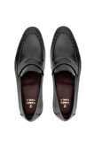 Tamer Tanca Erkek Hakiki Deri Siyah Loafer Ayakkabı 342 8775 ERK AYK Y24 SIYAH GYK