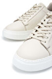 Tamer Tanca Erkek Hakiki Deri Bej Sneakers & Spor Ayakkabı 04 2501 ERK AYK Y23 BEJ FLTR