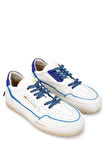Barracuda Kadın Hakiki Deri Beyaz/Mavi Sneakers & Spor Ayakkabı 511 BD1396B BN AYK Y24 WHITE/DGTL/PRNC