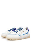 Barracuda Kadın Hakiki Deri Beyaz/Mavi Sneakers & Spor Ayakkabı 511 BD1396B BN AYK Y24 WHITE/DGTL/PRNC