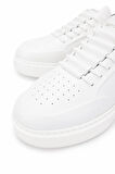 Barracuda Erkek Hakiki Deri Beyaz/Siyah Sneakers & Spor Ayakkabı 511 BU3510A ERK AYK Y24 WHITE/BLACK