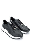 Tamer Tanca Kadın Hakiki Deri Siyah Sneakers & Spor Ayakkabı 231 422 BN AYK Y24 SIYAH FLTR