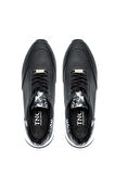 Tamer Tanca Kadın Hakiki Deri Siyah Sneakers & Spor Ayakkabı 231 422 BN AYK Y24 SIYAH FLTR