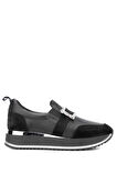 Tamer Tanca Kadın Hakiki Siyah Deri Sneakers & Spor Ayakkabı 923 TT-900 BN AYK Y24 SIYAH DR