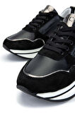 Tamer Tanca Kadın Hakiki Deri Siyah Sneakers & Spor Ayakkabı 923 1021 BN AYK Y24 SIYAH KMBN