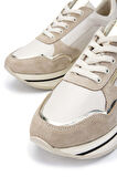 Tamer Tanca Kadın Hakiki Deri Bej Sneakers & Spor Ayakkabı 923 1021 BN AYK Y24 BEJ KMBN
