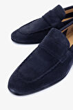 Valmenti Thonas Erkek Lacivert Süet Hakiki Deri Loafer Ayakkabı 537 3320 ERK AYK Y24