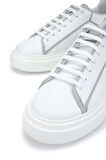 Tamer Tanca Erkek Hakiki Deri Beyaz Sneakers & Spor Ayakkabı 698 1080-3 ERK AYK Y24 BEYAZ/GRI
