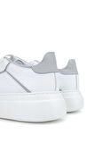 Tamer Tanca Erkek Hakiki Deri Beyaz Sneakers & Spor Ayakkabı 698 1080-3 ERK AYK Y24 BEYAZ/GRI