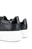 Tamer Tanca Erkek Hakiki Deri Siyah/Siyah Sneakers & Spor Ayakkabı 698 1080-3 ERK AYK Y24 SIYAH/SIYAH