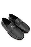 Tamer Tanca Erkek Hakiki Deri Siyah Loafer Ayakkabı 537 3429 ERK AYK Y24 SIYAH FLTR