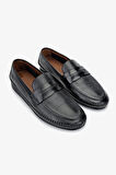 Valmenti Castor Erkek Siyah gyk Hakiki Deri Loafer Ayakkabı 477 68611 ERK AYK Y24