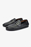 Valmenti Castor Erkek Siyah gyk Hakiki Deri Loafer Ayakkabı 477 68611 ERK AYK Y24