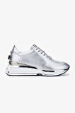 Valmenti Achernar Kadın Gümüş Metalik Hakiki Deri Sneakers & Spor Ayakkabı 1011 6371 BN AYK SK23/24
