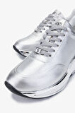 Valmenti Achernar Kadın Gümüş Metalik Hakiki Deri Sneakers & Spor Ayakkabı 1011 6371 BN AYK SK23/24
