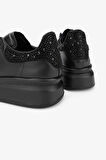 Valmenti Eric Kadın Siyah Hakiki Deri Sneakers & Spor Ayakkabı 1028 165-S3 BN AYK Y24