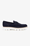 Franceschetti Erkek Hakiki Deri Mavi Loafer Ayakkabı 981 0128035 ERK AYK Y24 BLU