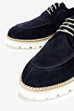 Franceschetti Erkek Hakiki Deri Mavi Casual Ayakkabı 981 0128034 ERK AYK Y24 BLU