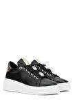 Tamer Tanca Kadın Vegan Siyah Sneakers & Spor Ayakkabı 1009 1590 BN AYK Y24 SIYAH