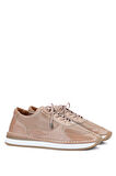 Tamer Tanca Kadın Deri Hasır Vizon Rugan Sneakers & Spor Ayakkabı 775 25503 BN AYK Y24 VIZON KRSK RGN