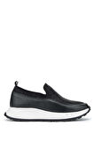 Tamer Tanca Kadın Hakiki Deri Siyah Sneakers & Spor Ayakkabı 775 Y-4064 BN AYK Y24 SIYAH