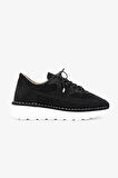Valmenti Zoe Kadın Siyah Süet Hakiki Deri Sneakers & Spor Ayakkabı 775 26511 BN AYK Y24