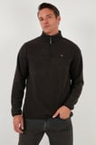 Buratti Slim Fit Anti-Pilling Tüylenme Yapmayan Bato Yaka Kışlık Şardonlu Polar Erkek POLAR 5906001
