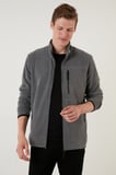 Buratti Slim Fit Fermuarlı Cepli Dik Yaka Soğuk Geçirmez Polar Hırka Erkek HIRKA 5906028