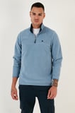 Buratti Slim Fit Anti-Pilling Tüylenme Yapmayan Bato Yaka Kışlık Şardonlu Polar Erkek POLAR 5906001