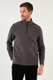 Buratti Slim Fit Yarım Fermuarlı Yumuşak Dokulu Şardonlu Kışlık Polar Erkek POLAR 59060011