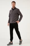 Buratti Slim Fit Yarım Fermuarlı Yumuşak Dokulu Şardonlu Kışlık Polar Erkek POLAR 59060011