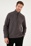 Buratti Slim Fit Yarım Fermuarlı Yumuşak Dokulu Şardonlu Kışlık Polar Erkek POLAR 59060011