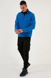 Buratti Slim Fit Anti-Pilling Tüylenme Yapmayan Bato Yaka Kışlık Şardonlu Polar Erkek POLAR 5906001
