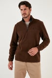 Buratti Slim Fit Anti-Pilling Tüylenme Yapmayan Bato Yaka Kışlık Şardonlu Polar Erkek POLAR 5906001