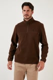 Buratti Slim Fit Anti-Pilling Tüylenme Yapmayan Bato Yaka Kışlık Şardonlu Polar Erkek POLAR 5906001