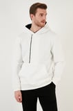 Buratti Pamuklu Slim Fit Kanguru Cepli Fermuar Detaylı Kapüşon Yaka Sweat Erkek SWEAT 575707